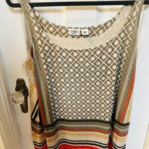 Cato Multi Colored Sleeveless Blouse-Plus Size 18/20